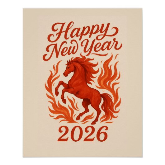 中国の2026年炎の馬 ポスター (正面)