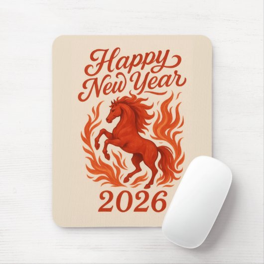 中国の2026年炎の馬 マウスパッド (マウス)