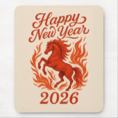 中国の2026年炎の馬 マウスパッド (正面)