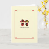 中国の |おめでとう カード (黄色い花)