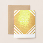 中国の「の賛美」フォイル誕生日カード 箔カード (裏面封筒付き)