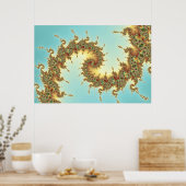 中国の – フラクタルポスター ポスター (キッチン)