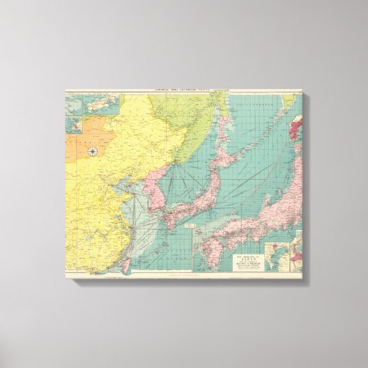 中国の，ポー日本のト キャンバスプリント (正面)