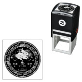 中国の〔占星術の〕十二宮図うさぎID542 セルフインキングスタンプ (インサイチュ)