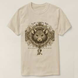 中国の〔占星術の〕十二宮図のTシャツ Tシャツ
