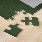 中国の〔占星術の〕十二宮図サインドラゴングリーン ジグソーパズル (側面)