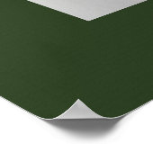 中国の〔占星術の〕十二宮図サイン犬の緑 ポスター (角)