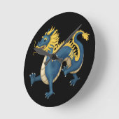 中国の〔占星術の〕十二宮図ドラゴン星占い標識 ラウンド壁時計 (傾斜)