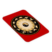 中国の〔占星術の〕十二宮図ホイール マグネット (右側)