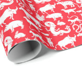 中国の〔占星術の〕十二宮図包装紙 ラッピングペーパー (ロールコーナー)