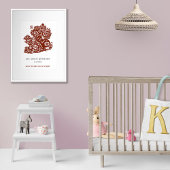 中国の〔占星術の〕十二宮図年うさぎ誕生日プリントギフト ポスター