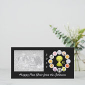 中国の〔占星術の〕十二宮図年のスネークフォトカード シーズンカード (スタンド正面)