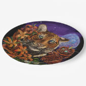 中国の〔占星術の〕十二宮図年の虎紙プレート ペーパープレート (アングル)