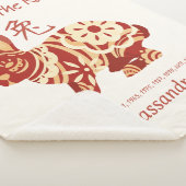 中国の〔占星術の〕十二宮図年 シェルパブランケット (3/4)