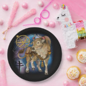 中国の〔占星術の〕十二宮図年 ペーパープレート (パーティー)