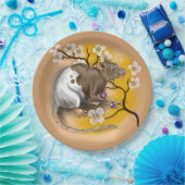 中国の〔占星術の〕十二宮図年 ペーパープレート (パーティー)