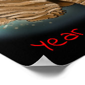 中国の〔占星術の〕十二宮図年 ポスター (角)