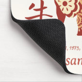 中国の〔占星術の〕十二宮図年 マウスパッド (コーナー)