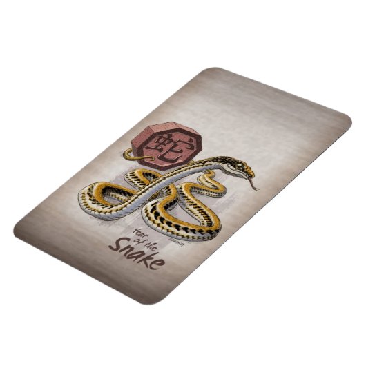 中国の〔占星術の〕十二宮図年 マグネット (左側)