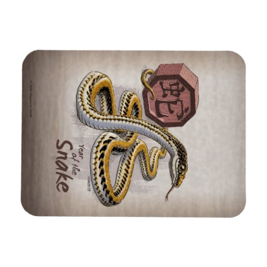 中国の〔占星術の〕十二宮図年 マグネット (横)