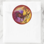 中国の〔占星術の〕十二宮図年 ラウンドシール (バッグ)