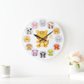 中国の〔占星術の〕十二宮図年 ラージ壁時計 (ホーム)