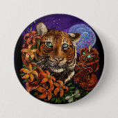 中国の〔占星術の〕十二宮図年 缶バッジ (正面)
