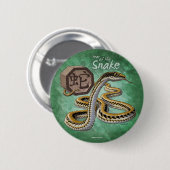 中国の〔占星術の〕十二宮図年 缶バッジ (正面&裏面)