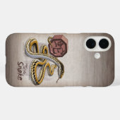 中国の〔占星術の〕十二宮図年 Case-Mate iPhoneケース (裏面 (横))