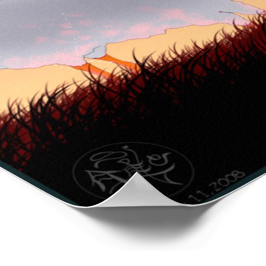 中国の〔占星術の〕十二宮図羊のポスター ポスター (角)