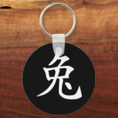 中国の〔占星術の〕十二宮図 – ウサギ キーホルダー (正面)