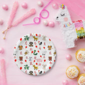 中国の〔占星術の〕十二宮図 ペーパープレート (パーティー)