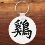 中国の〔占星術の〕十二宮図 – ルースター キーホルダー (正面)