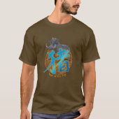 中国の〔占星術の〕十二宮図「豚」Tシャツ Tシャツ (正面)