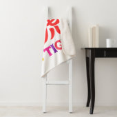 中国の〔占星術の〕十二宮図- Year of the Tiger in Rainbow シェルパブランケット (インサイチュ)