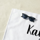 中国の〔占星術の〕十二宮図- Year of the Tiger in Rainbow ビーチタオル (インサイチュ)