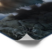 中国の〔占星術の〕十二宮図Oxポスター ポスター (角)