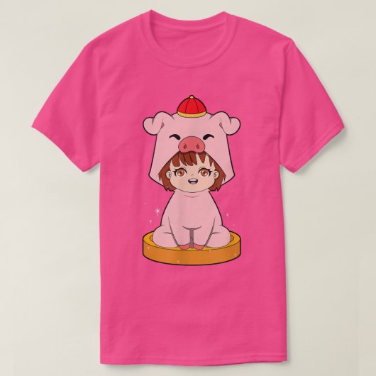 中国の〔占星術の〕十二宮図Pig427 Tシャツ (デザイン正面)