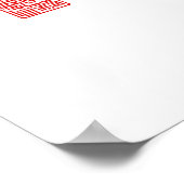 中国の / 日本の伝統的書道キャンバス ポスター (角)