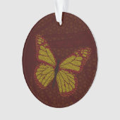 中国の(昆虫)オオカバマダラ、モナークアクリルオーナメント オーナメント (正面)