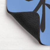 中国の-調和 – 黒文字 マウスパッド (コーナー)