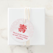 中国の「長寿」70誕生日白ラベル フェイバータグ (インサイチュ)