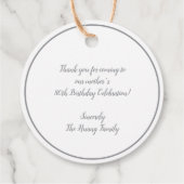 中国の"xiexie"好意ありがとうラベル フェイバータグ (裏面)