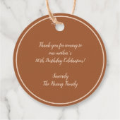 中国の"xiexie"好意ありがとうラベル フェイバータグ (裏面)