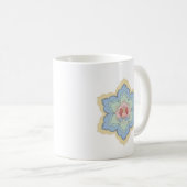 中国のBaoxiangフラワーインピーチ&スカイ コーヒーマグカップ (正面右)