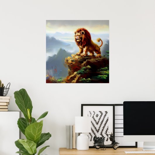 中国のFoo Lion (1) ポスター (ホームオフィス)