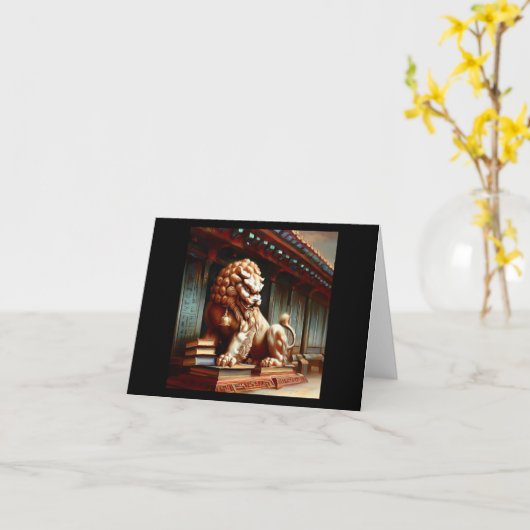 中国のHoge Lion (2) カード (黄色い花)