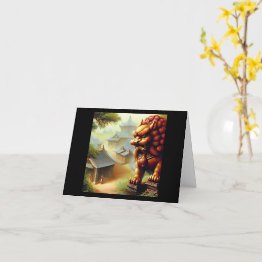 中国のHoge Lion (3) カード (黄色い花)