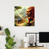 中国のHoge Lion (3) ポスター (ホームオフィス)