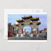 中国のImperial Arch, Liverpool UK ポストカード (正面/裏面)